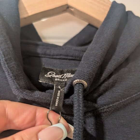 Good Man Brand | Legend Soft Slub Hoodie In Sky Captain Navy (Large) - Picture 6 of 10